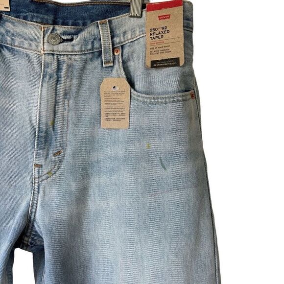 Levi’s 550 92 Relaxed Taper paint splatter Jeans Men’s 32/30 new - Picture 14 of 15